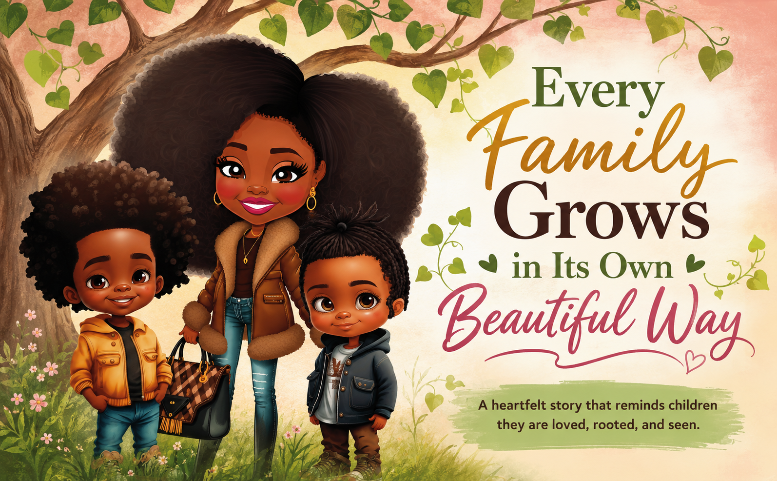 Our Family Tree belonging and connection book banner