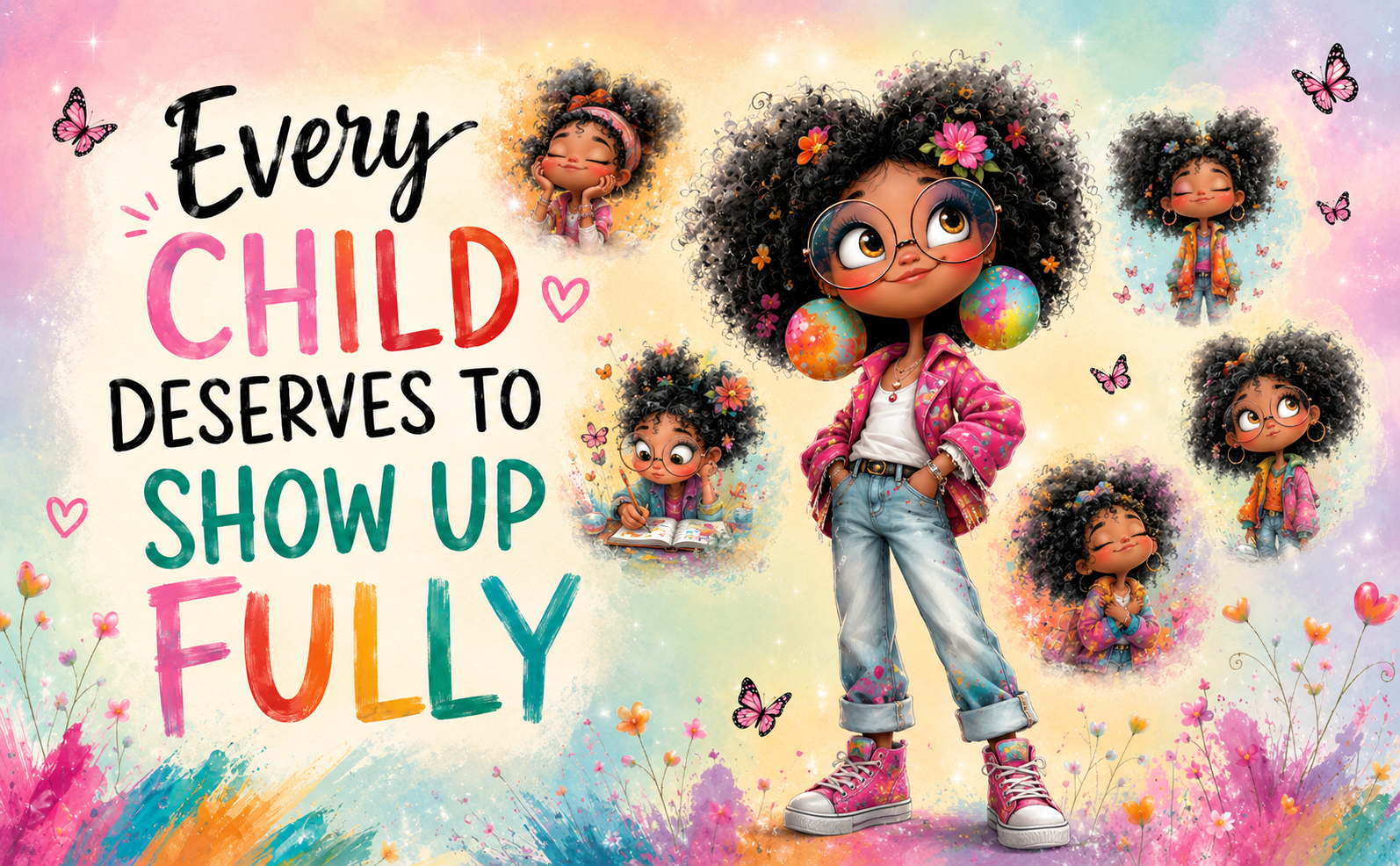 Curls, Coils, & All My Colors colorful self-expression promotional image
